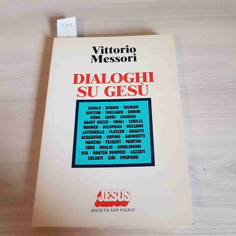 DIALOGHI SU GESU' - VITTORIO MESSORI - SAN PAOLO - 1983