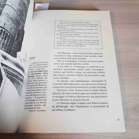 STORIA E TRADIZIONI DI GENOVA - G. MARSANO - VALENTI EDITORE - 1985