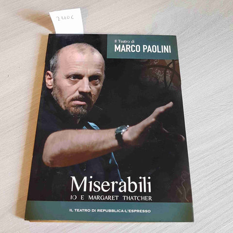 dvd MISERABILI IO E MARGARET TATCHER - IL TEATRO DI MARCO PAOLINI - REPUBBLICA