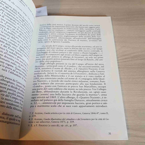 LA CITTA' OSPITALE LOCANDE E ALBERGHI A GENOVA DAL '600 AD OGGI - MAURO DAVI