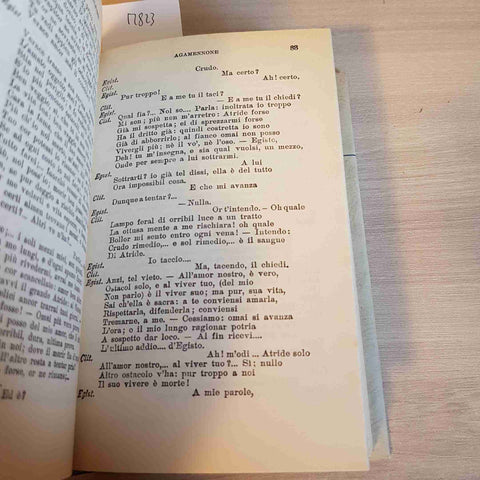 LE TRAGEDIE - ALFIERI - EDIZIONI CREMONESE - 1956