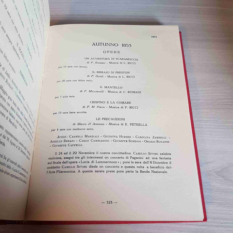 IL TEATRO CARLO FELICE CRONISTORIA DI UN SECOLO 1828 1928 - VALLEBONA - 1928