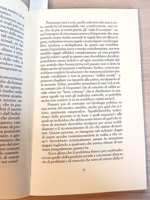 I DEMERITI DEL MERITO critica alla meritocrazia BARROTTA 1999 RUBBETTINO (5