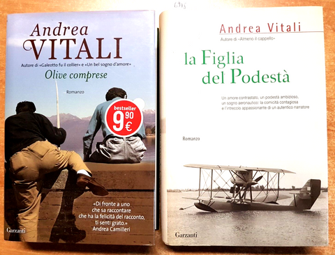 ANDREA VITALI 2 libri: La figlia del podest + Olive comprese - GARZANTI (6