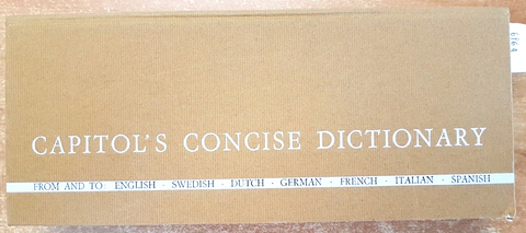 CAPITOL'S CONCISE DICTIONARY from and to eng/swed/dutch/germ/ital/frenc/spa