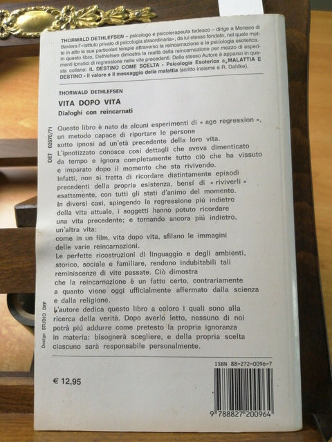 DETHLEFSEN - VITA DOPO VITA DIALOGHI CON REINCARNATI - 2002 MEDITERRANEE (6