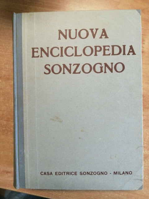 NUOVA ENCICLOPEDIA SONZOGNO 3 VOLUMI ANNI CINQUANTA (6137)