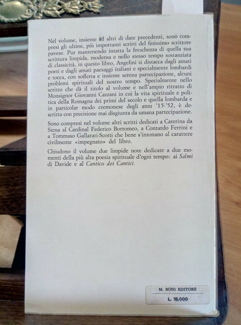 CESARE ANGELINI - LETTERA AL PAPA CON ALTRI SCRITTI 1977 BONI 1 ED. (2467M