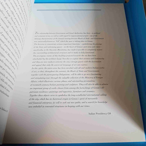 MUSEI DI GENOVA PER IL G8 OPERE D'ARTE E ARREDI NELLA STAZIONE MARITTIMA - 2001