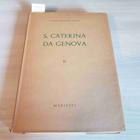 S. CATERINA DA GENOVA II - P. UMILE BONZI DA GENOVA - MARIETTI - 1962