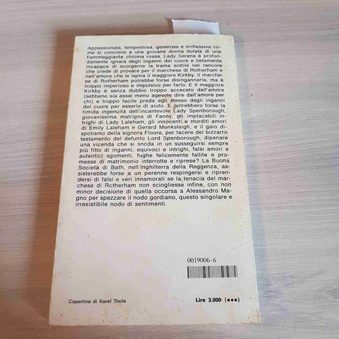 GLI INGANNI DEL CUORE - GEORGETTE HEYER - MONDADORI - 1980