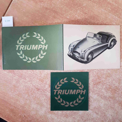 TUTTA LA STORIA DELLA TRIUMPH con adesivo MICHAEL FROSTICK 1981 AUTOMOBILIA