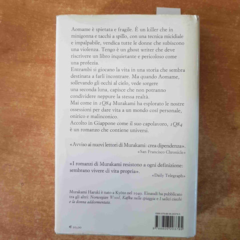 MURAKAMI HARUKI 1Q84 libro 1 e 2 APRILE SETTEMBRE 2011 EINAUDI copertina rigida