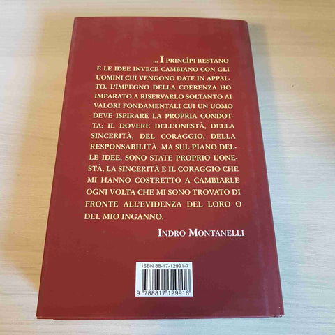 SOLTANTO UN GIORNALISTA - INDRO MONTANELLI - RIZZOLI - 2002 prima edizione