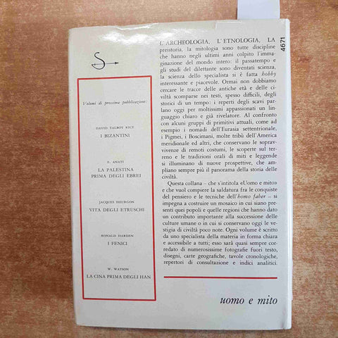 LA CECOSLOVACCHIA PRIMA DEGLI SLAVI Neustupny 1963 IL SAGGIATORE 1° edizione