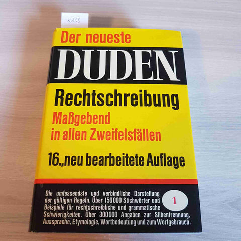 DER NEUESTE DUDEN RECHTSCHREIBUNG - 1968