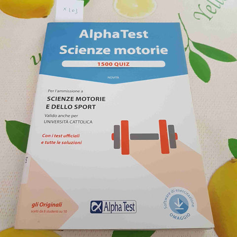 SCIENZE MOTORIE - ALPHA TEST - 2019