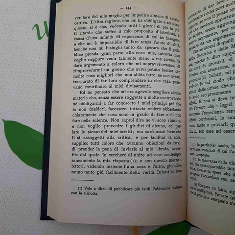 DISCORSO SUL METODO - CARTESIO DESCARTES - FABBRI EDITORE - 2001 filosofia