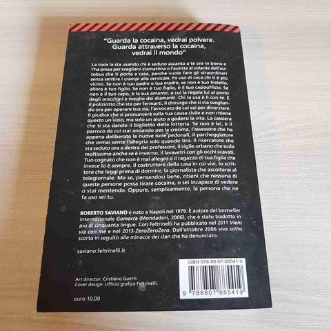 ZEROZEROZERO cocaina spaccio droga gomorra ROBERTO SAVIANO - FELTRINELLI - 2013