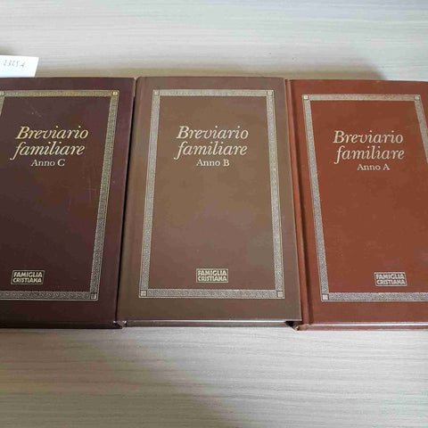 BREVIARIO FAMILIARE ANNO A, B, C - FAMIGLIA CRISTIANA - 1990