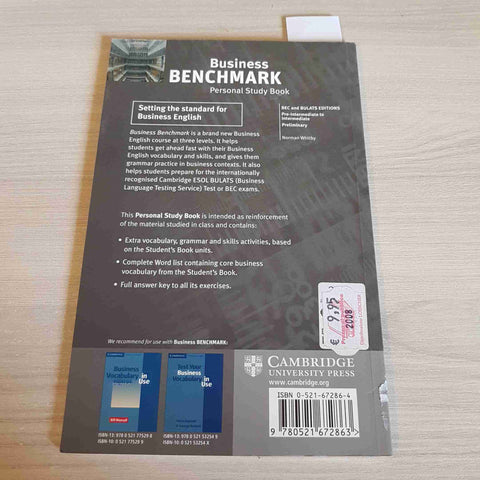 BUSINESS BENCHMARK - NORMAN WHITBY - CAMBRIDGE - 2006