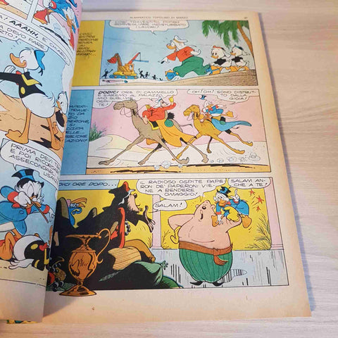 MARZO 1974 ALMANACCO TOPOLINO - WALT DISNEY - MONDADORI paperino zio paperone