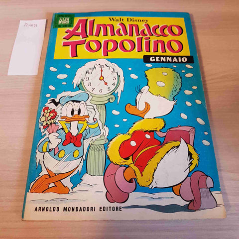 GENNAIO 1974 ALMANACCO TOPOLINO - WALT DISNEY - MONDADORI paperino zio paperone