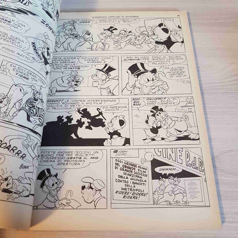 NOVEMBRE 1972 ALMANACCO TOPOLINO - WALT DISNEY - MONDADORI paperino zio paperone