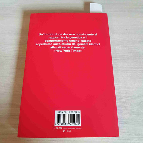 GEMELLI, I GENI, L'AMBIENTE E IL MISTERO DELL'IDENTITA' -LAWRENCE WRIGHT-1999