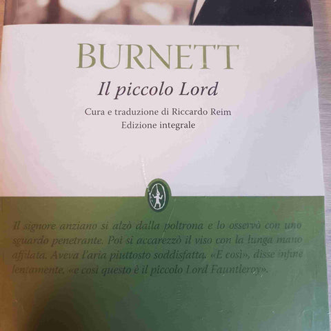 IL PICCOLO LORD - BURNETT - NEWTON sigillato!!!