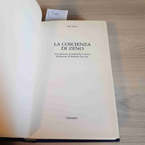 LA COSCIENZA DI ZENO - ITALO SVEVO - GARZANTI - 1989