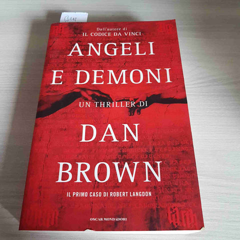 ANGELI E DEMONI thriller esoterico DAN BROWN - MONDADORI - 2006