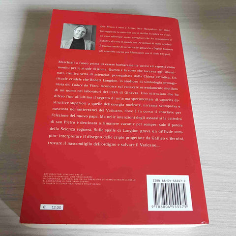 ANGELI E DEMONI thriller esoterico DAN BROWN - MONDADORI - 2006