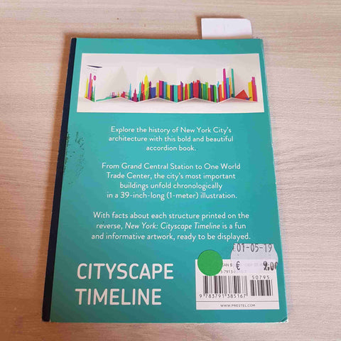 NEW YORK CITYSCAPE TIMELINE fold-out architecture panorama YONI ALTER PRESTEL