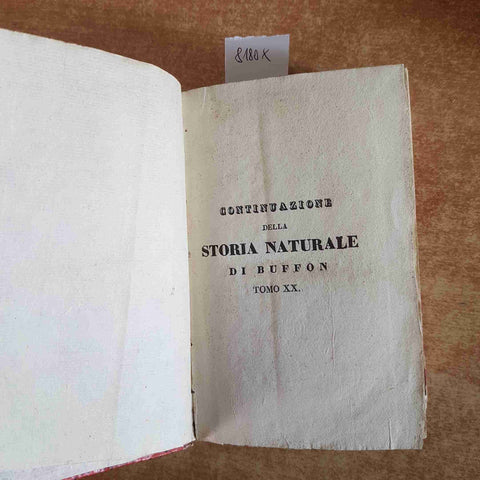 1833 BUFFON storia naturale degli insetti tomo V Linneo - OLIVIER BATELLI