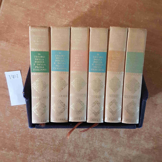 IL TESORO DELLA POESIA E DELLA PROSA ITALIANE 6 volumi +cofanetto SELEZIONE 1963
