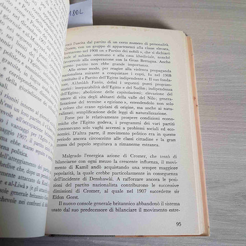 L'EGITTO MODERNO - PAOLO MINGANTI - SANSONI - 1959