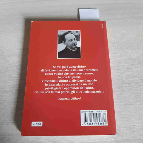 PENSIERI E PAROLE DI DON MILANI - PAOLINE - 2007