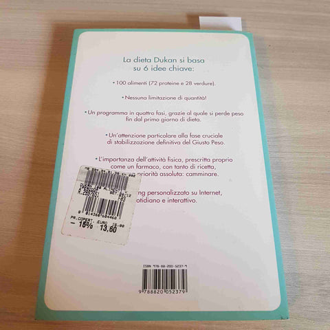 LA DIETA DUKAN: I 100 ALIMENTI A VOLONTA' - PIERRE DUKAN - SPERLING & KUPFE