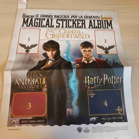 MAGICAL STICKER ALBUM i crimini di Grindelwald ANIMALI FANTASTICI 2018 PANINI