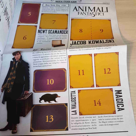 MAGICAL STICKER ALBUM i crimini di Grindelwald ANIMALI FANTASTICI 2018 PANINI