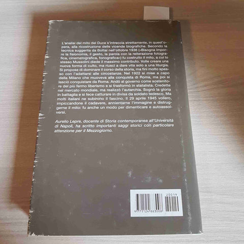 MUSSOLINI L'ITALIANO - AURELIO LEPRE - IL GIORNALE - 1995 fascismo fascisti