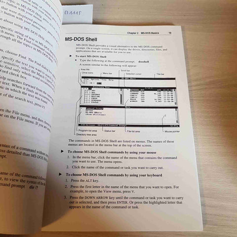 MICROSOFT MS DOS 6 - CONCISE USER'S GUIDE - 1993