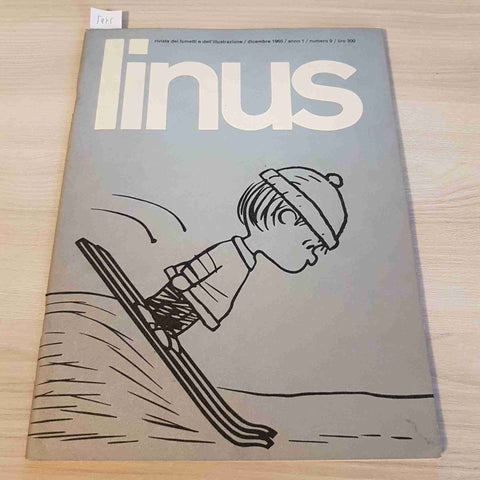 LINUS ANNO 1 NUMERO 9 1965 - fumetto, narrativa, bianco e nero TOPOLINO WATERLOO