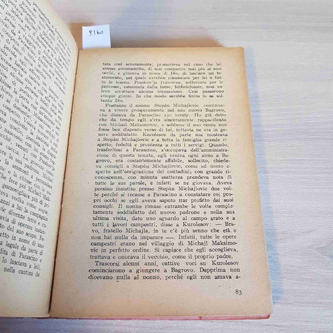 NUOVO BAGROVO E LE SUE DONNE cronaca di famiglia 1946 S. T. AKSAKOV capriotti