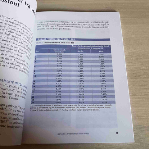 IL RISPARMIO POSTALE 29-RISPARMIO & INVESTIMENTI IN TEMPO DI CRISI-SOLE 24 O