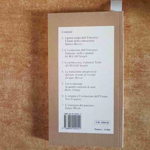 DALLE STELLE AL PENSIERO dal big bang a oggi ASPETTI DELL'EVOLUZIONE linea ombr
