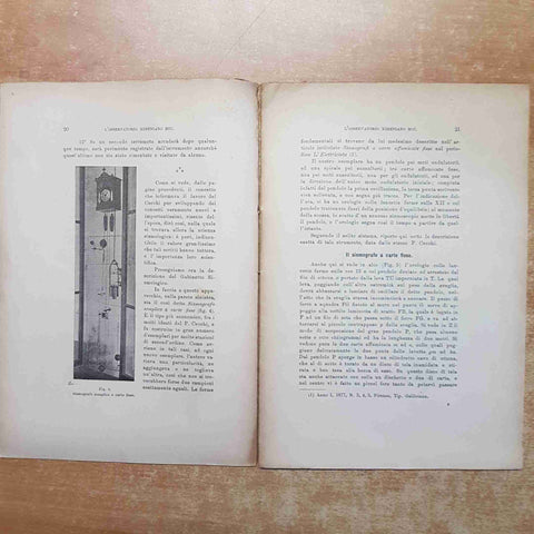 L'OSSERVATORIO XIMENIANO E IL SUO MATERIALE SCIENTIFICO geodinamica 1910 ALFANI