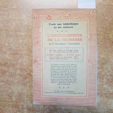 LA CONQUETE DE L'AIR par RENE' SAMOY  1921 LAROUSSE PARIS les livres roses