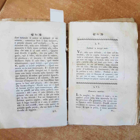 1778 L'INGLESE SIMILE AGLI ALTRI UOMINI O LETTERE DI FANNI BUTLERD incompleto!